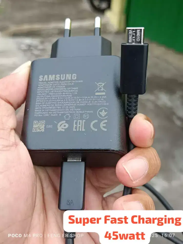 Charger Original Samsung 45watt