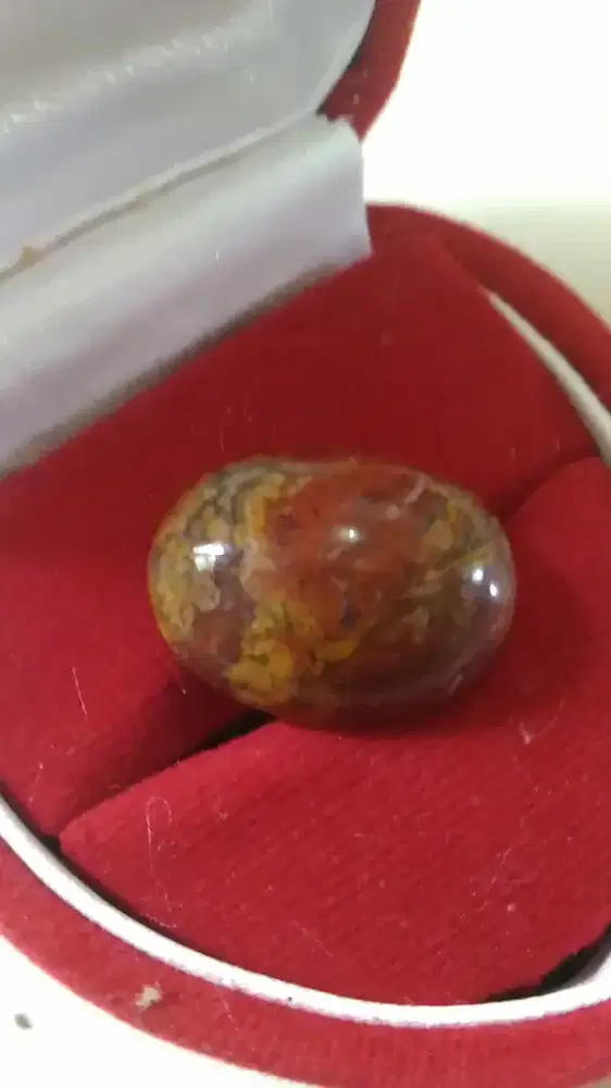 batu  pancawarna asli unik coklat motif batu alam buruan cuma 190rb