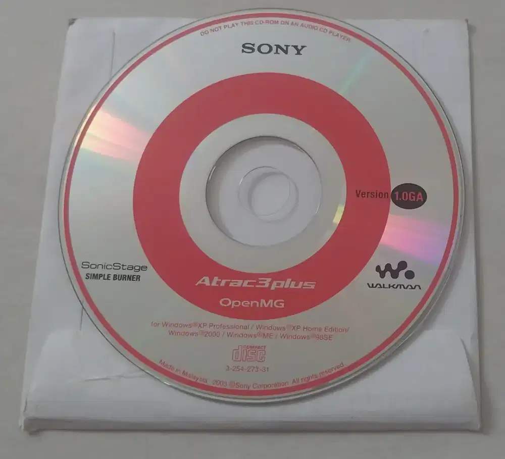 Kaset intro Katalog Sony Walkman Version 1.0GA