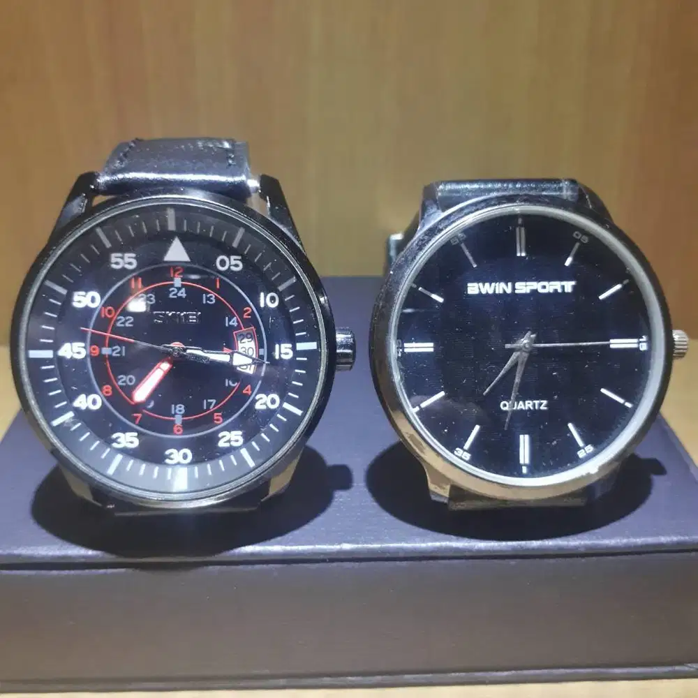 Skmei Sport Watch Glow In The Dark & Quartz Twin Sport Waterproof