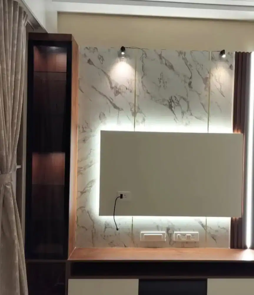 Backdrop tv minimalis