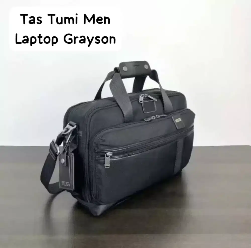 Tas TUMI GRAYSON 3WAY BRIEF BACKPACK Laptop Messenger Pria