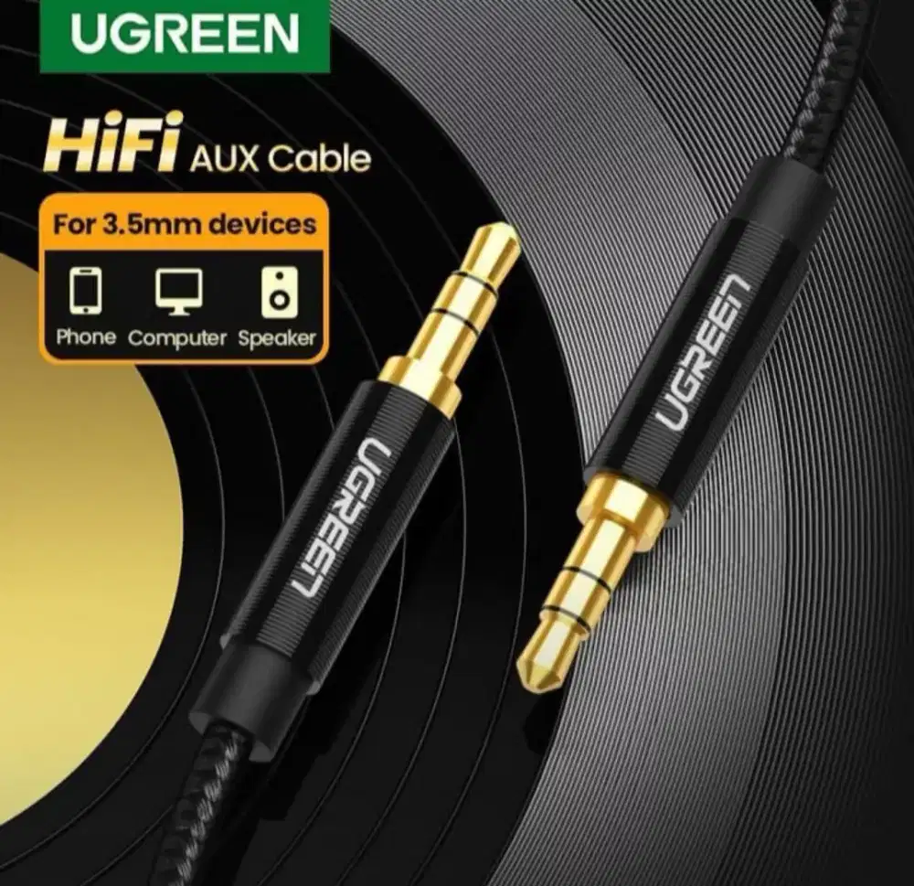 Ugreen AUX  3.5mm Cable Nylon Braided 1m Ori