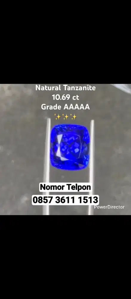 Permata Tanzanite Like Vivid Royal Blue Sapphire