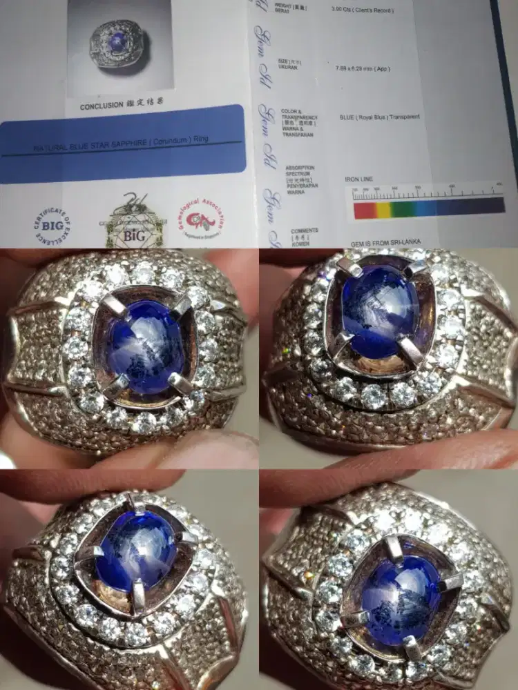 royal blue star srilanka 3.90 cts hq