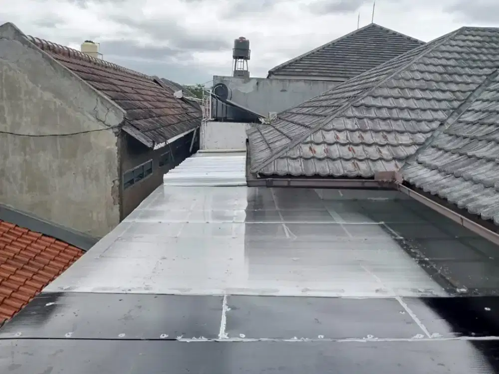 Menerima pemasangan canopy minimalis atap kaca#544