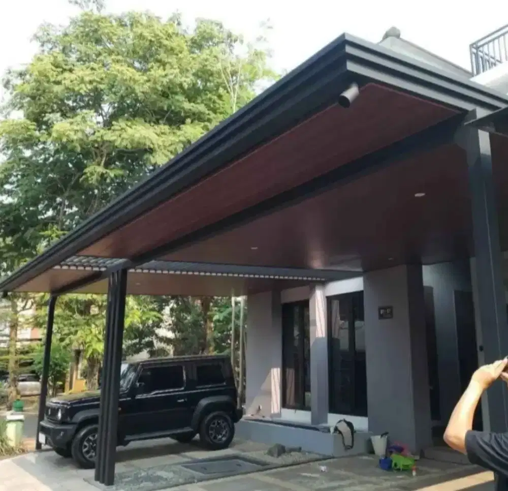 Kanopi atap alderon+pelapon PVC