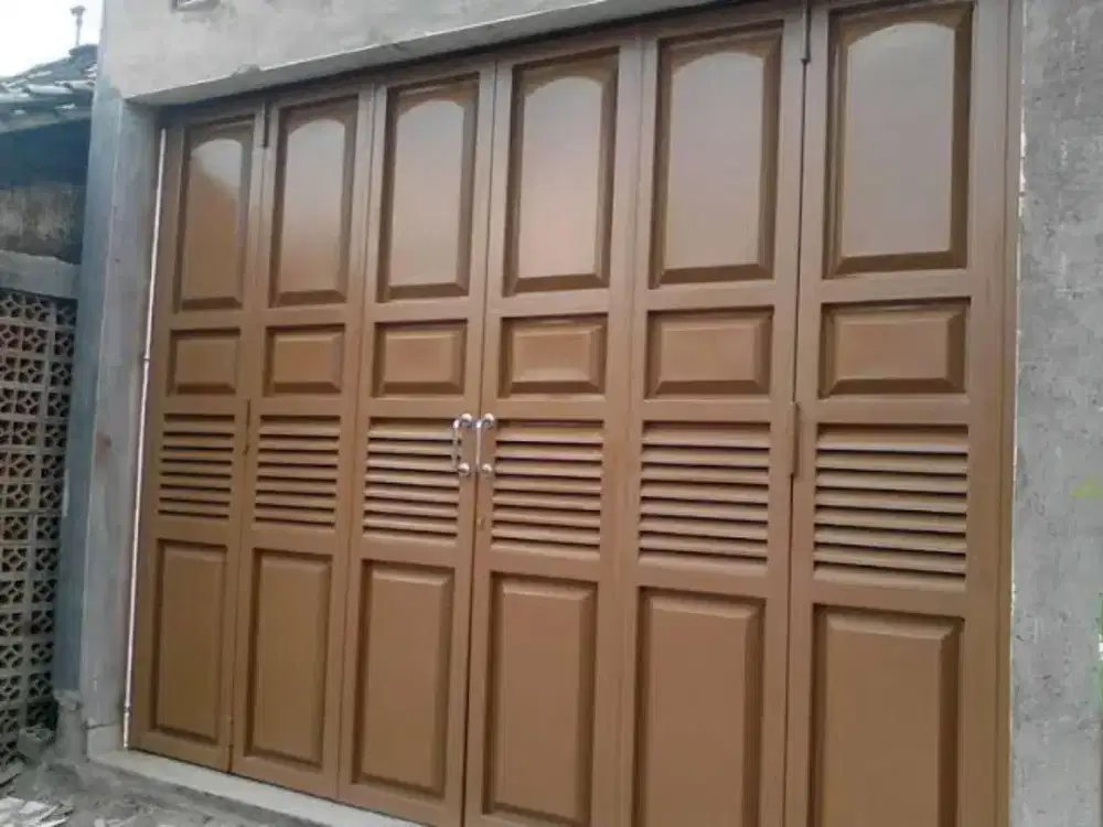 Pemasangan pintu henderson plat besi #887
