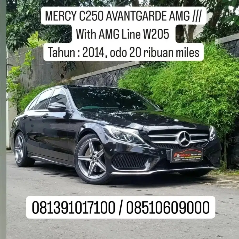 plat B, odo 20rb mls,MERCY C250 AVANTGARDE AMG ///
With AMG Line W205