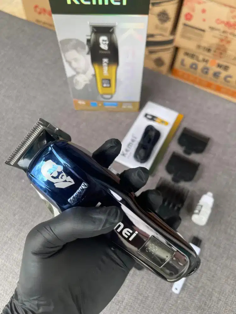 Baru clipper cukur rambut merk kemei blue original