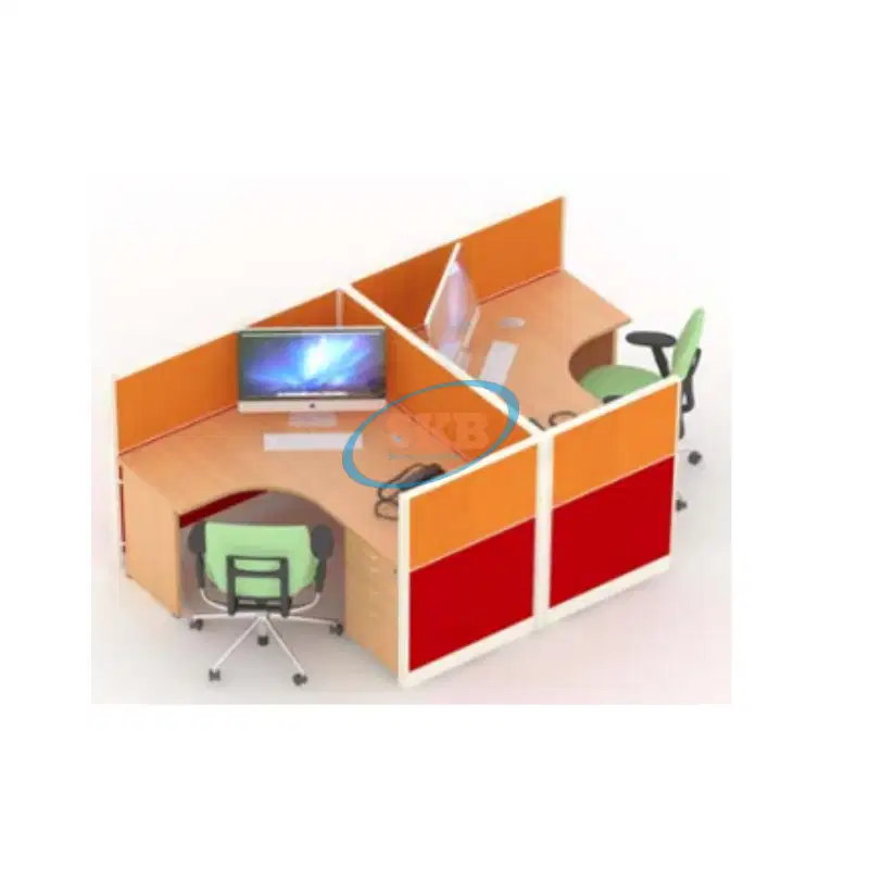 PARTISI KANTOR FULL FABRIC  T. 120 CM 2 STAFF SEJAJAR 2 WARNA