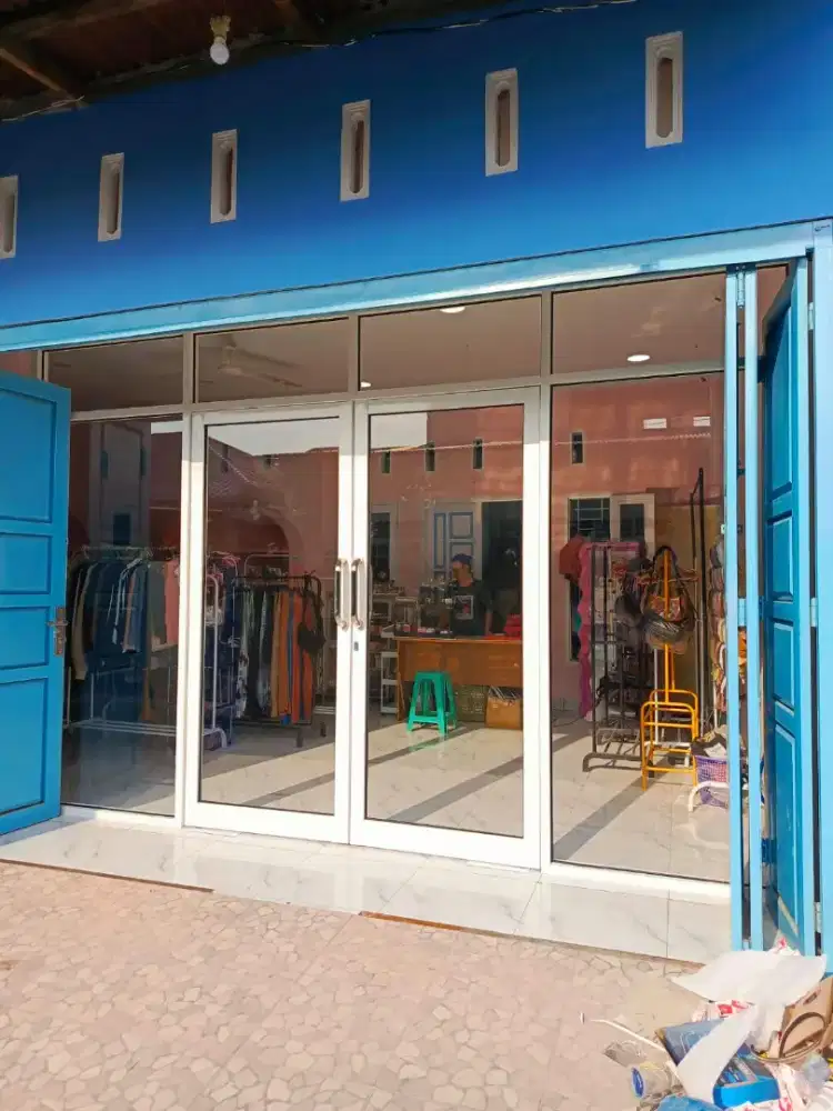 pintu kaca sliding, swing/jendela kaca casment aluminium