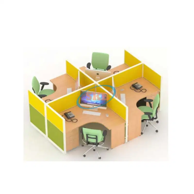 PARTISI L PARTISI KANTOR FULL FABRIC  T. 120 CM 4 STAFF BERHADAPAN