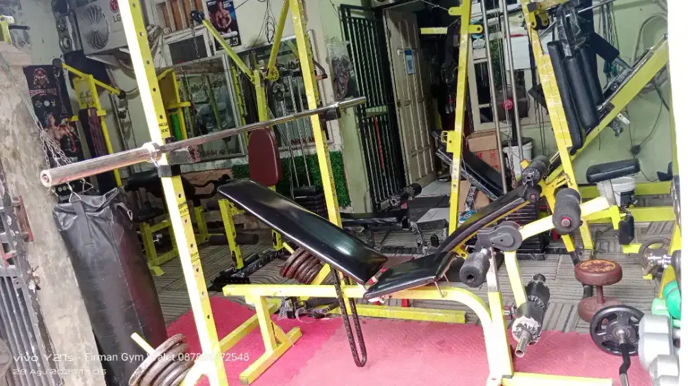 Jual borongan karana mau ganti alat yg baru, gym fullset komplit