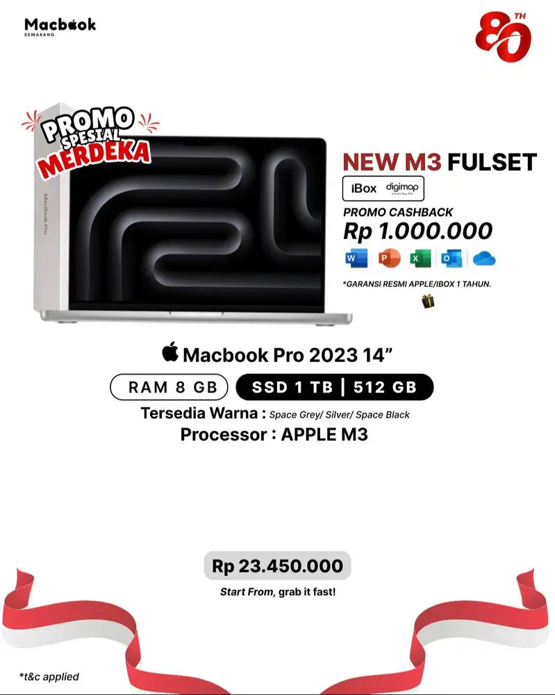New Macbook Pro 2023 14 Apple M3 RAM 8/512GB