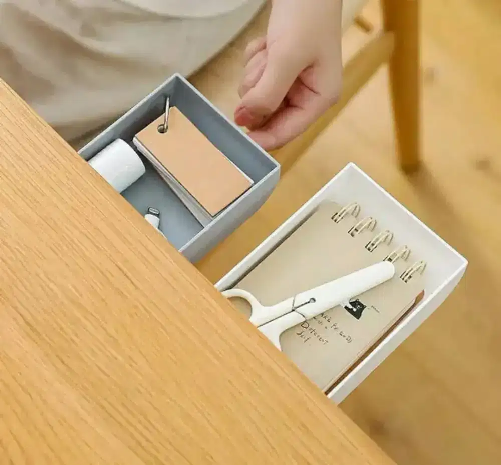 2 Pcs Laci Mini Storage Bahan ABS