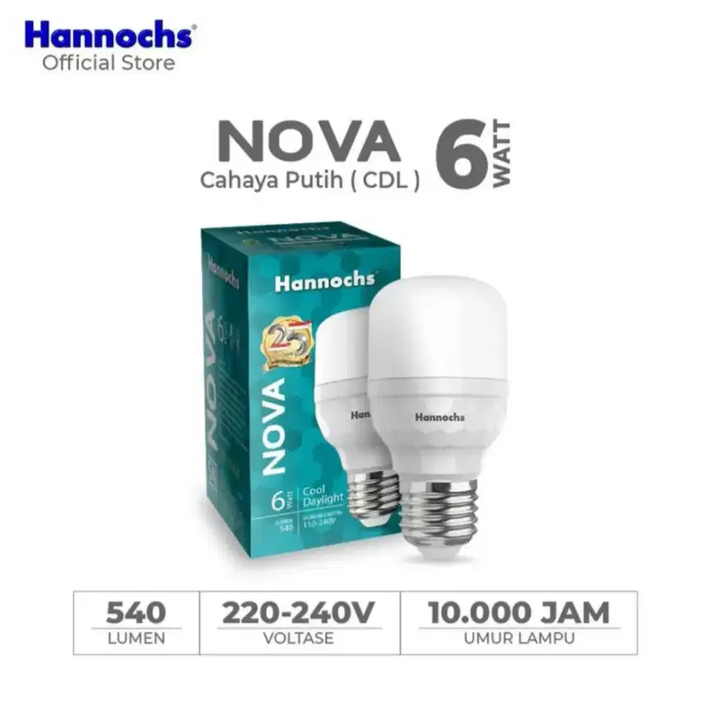Hannochs Lampu Led Sonic Nova Nex Infinity EON Vario Putih Ori