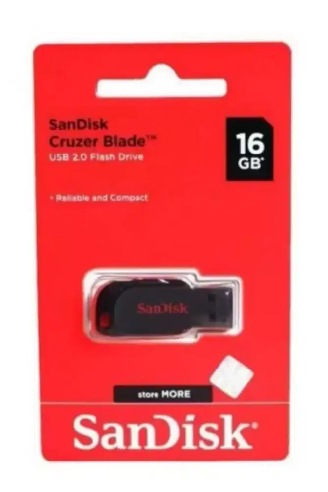 SanDisk USB 2.0 OTG 3.0 Kapasitas 16GB 32GB 64GB Hitam Ori
