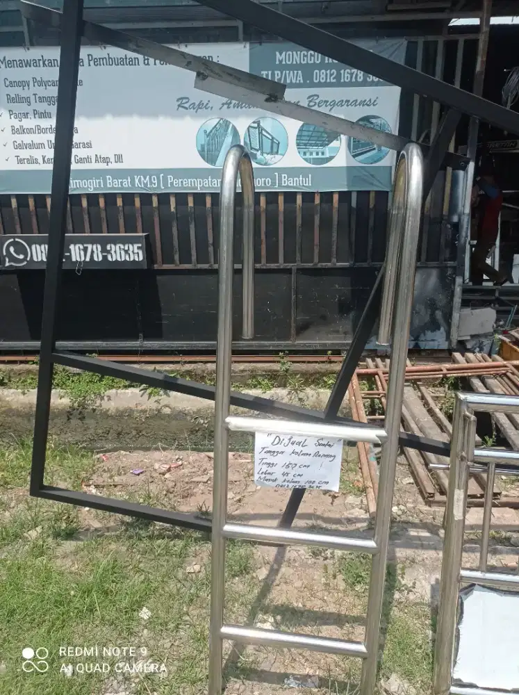 Tangga kolam renang stainles stell