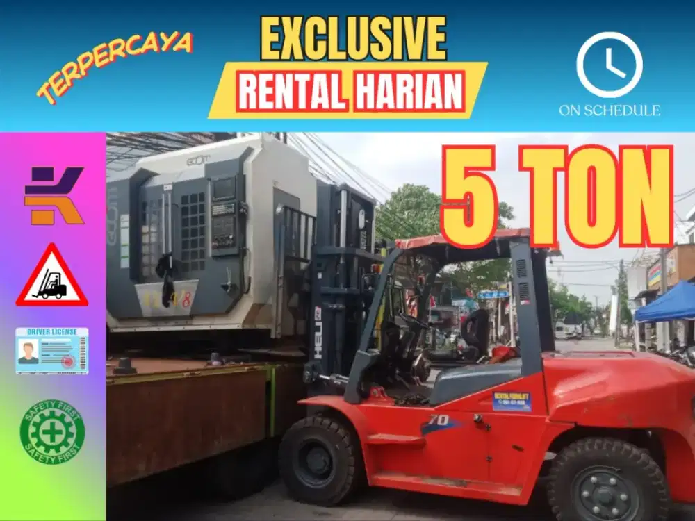 Sewa Forklift, Rental Forklift  5 ton Jakarta, Bekasi, Depok, Cibitung
