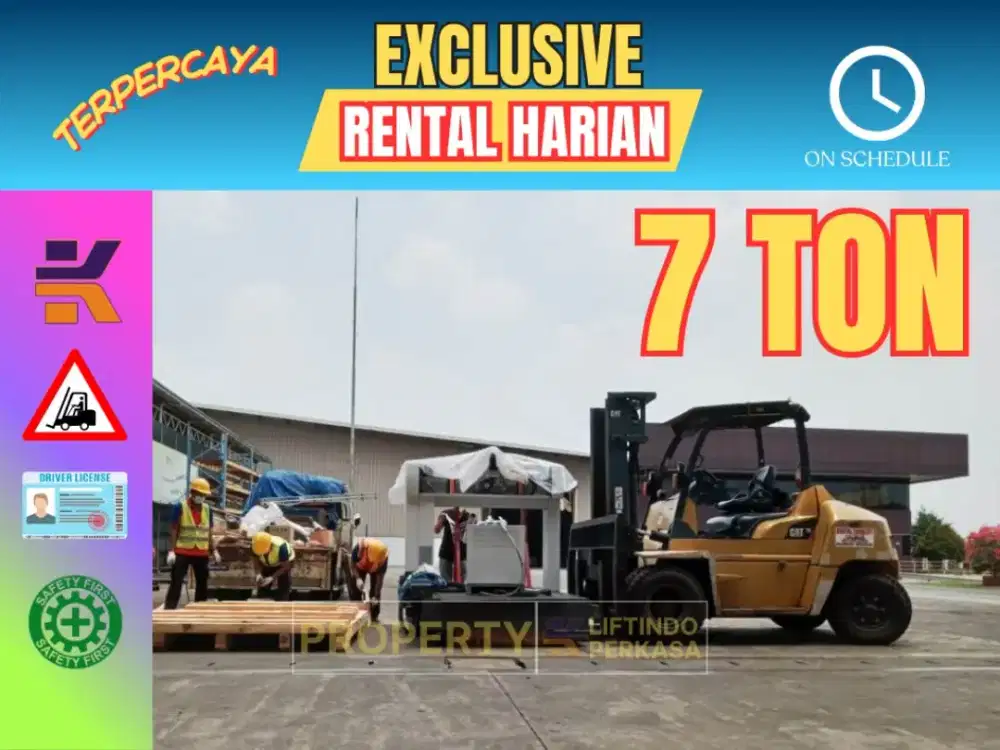 Sewa Forklift, Rental Forklift 7 ton Jakarta, Bekasi, Depok, Cibitung