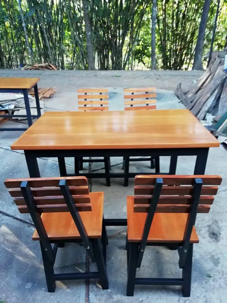 set meja kursi warung makan