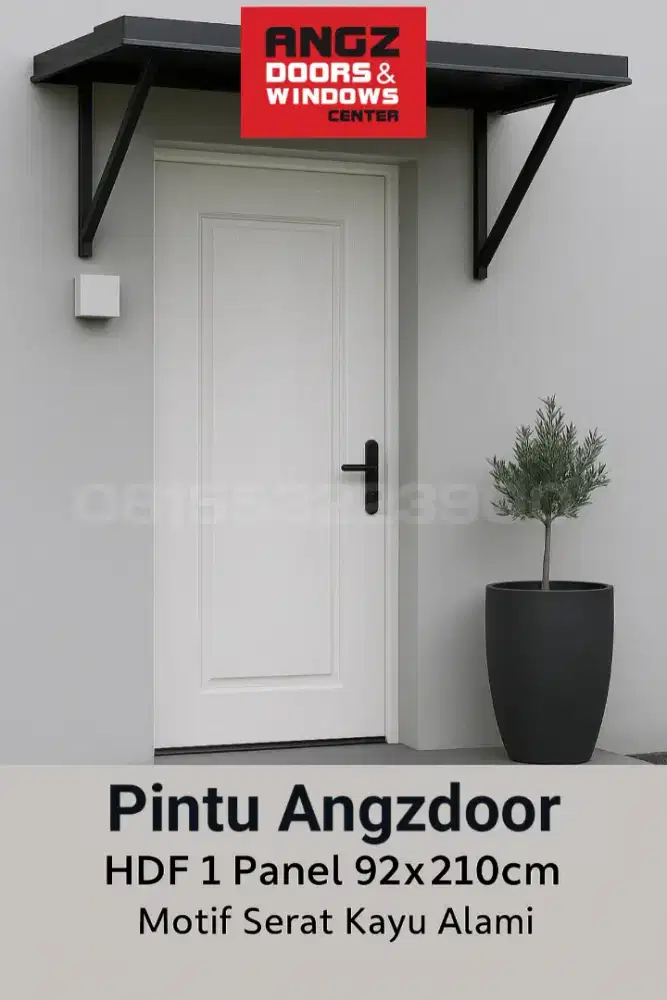 Pintu Angzdoor HDF Moulded Panel Gratis Ongkir + Garansi 1 Tahun Resmi