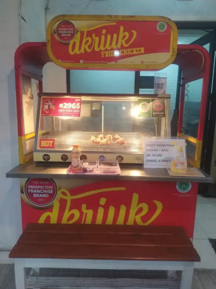 Dijual rombong stand ayam goreng