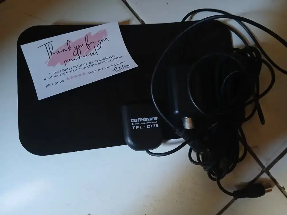 Antena tv digitar taffware + penguat sinyal/booster