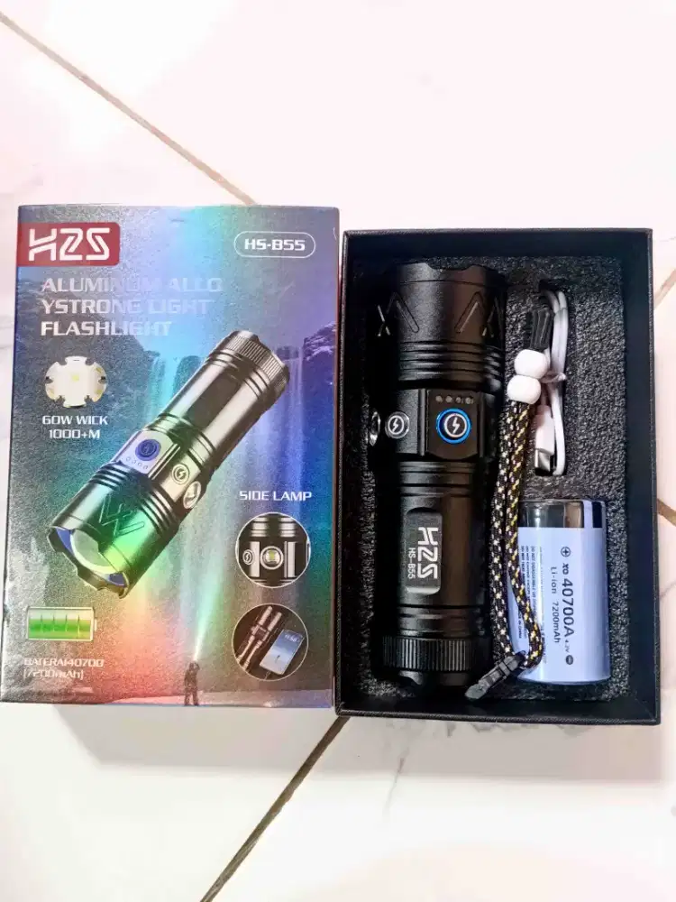 Senter H2S B55 Baterai Bisa Di Copot