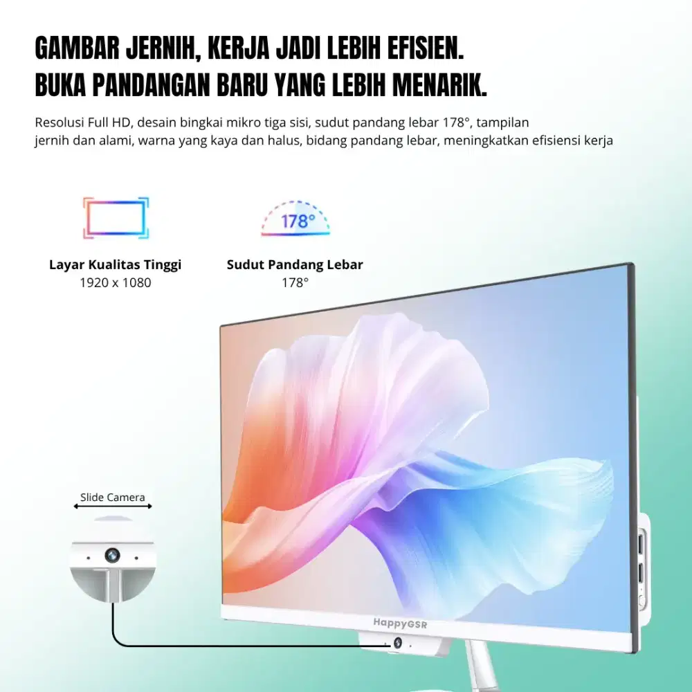 PC NEW all in one HappyGSR 3jt-An Siap Pakai cocok untuk mobilitas