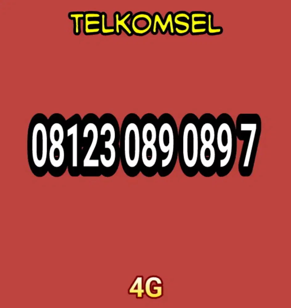 Nomer cantik Telkomsel rapi murmer
