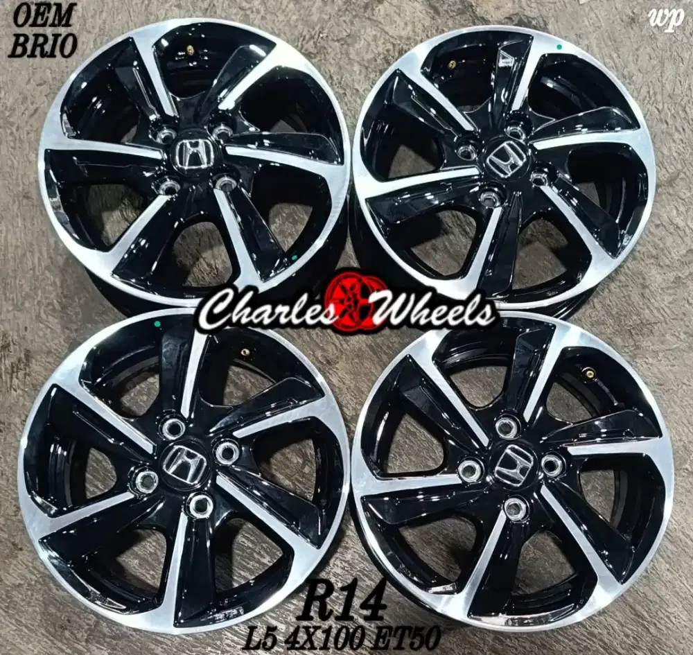 Velg oem brio r14 4x100 brio agya ayla sigra dll