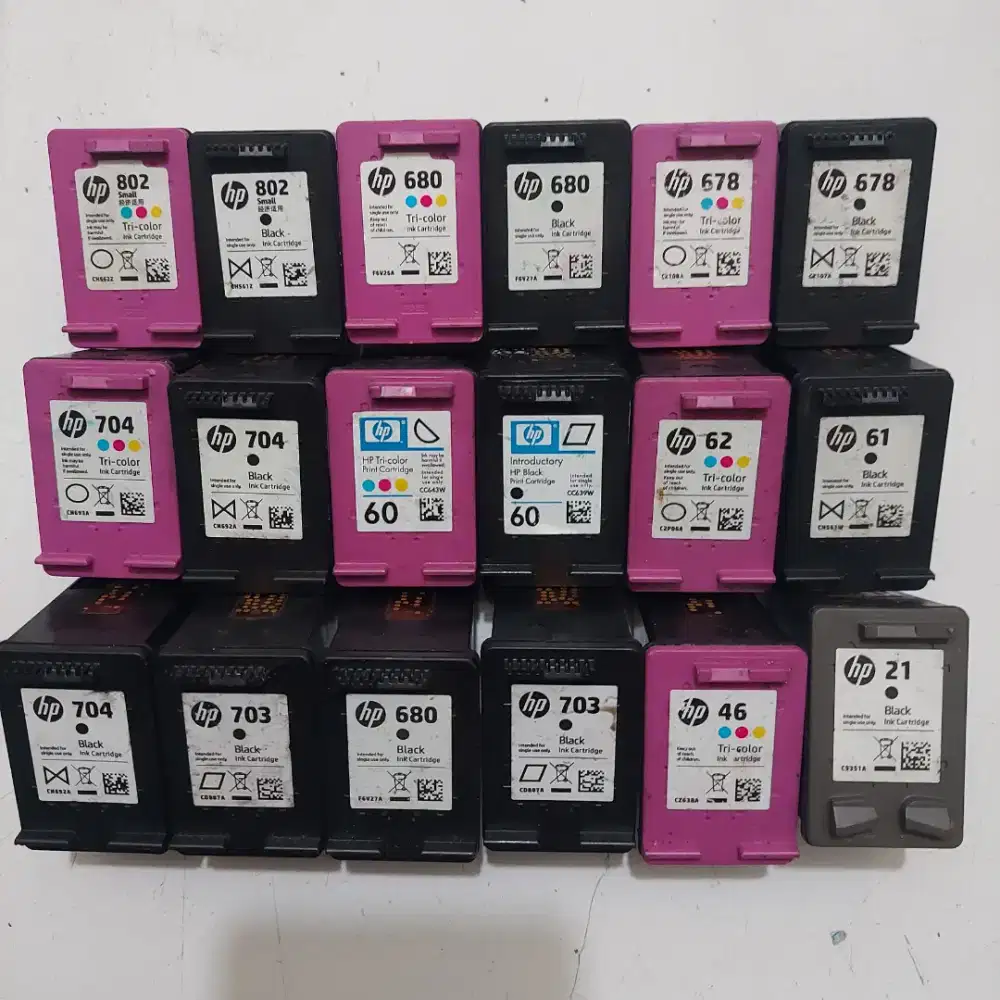 Cartridge Printer Hp Bekas Kosongan Original