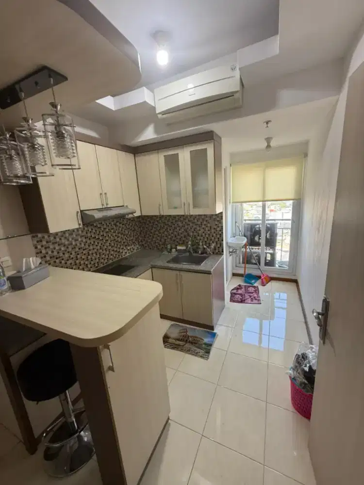 Disewakan Apartemen Puri Park View Tower E 1BR lt 20 hadap pool BU