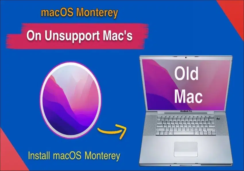 jasa instal upgrade MacBook, iMac jadul ke new macos II unlock efi
