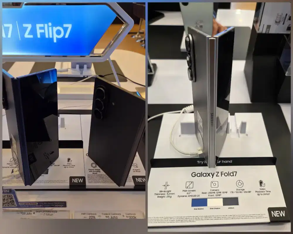 New Galaxy ZFold7 12/512GB Harga Termurah & Bonus Buds 3Fe