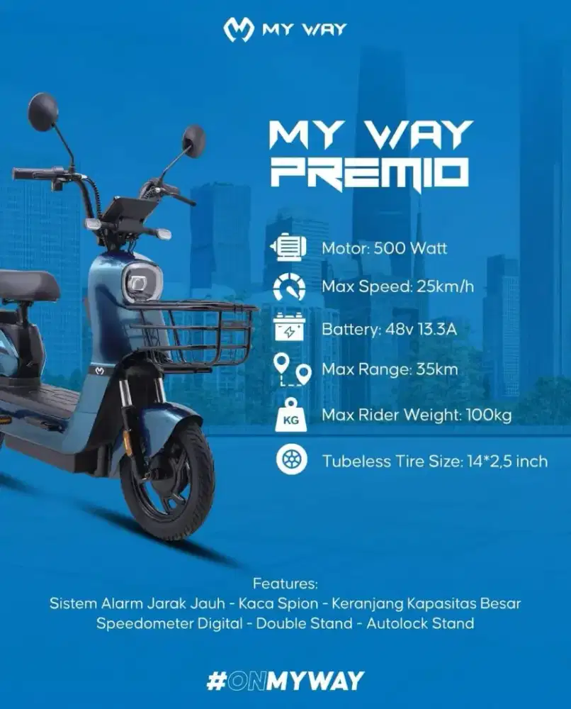 Polygon My Way Sepeda Listrik Premio