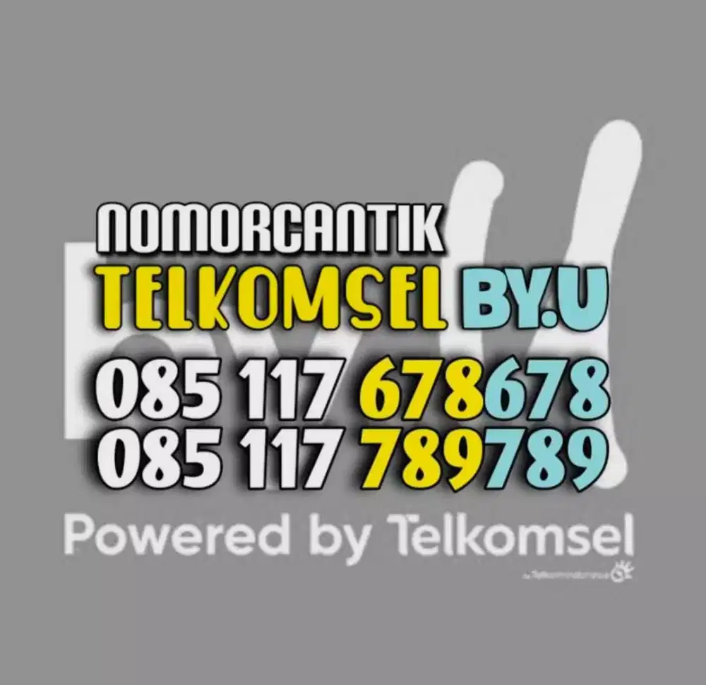(bisa COD) Nomor Cantik Kartu TELKOMSEL by.U byU HOKI ABC 678 789 #05