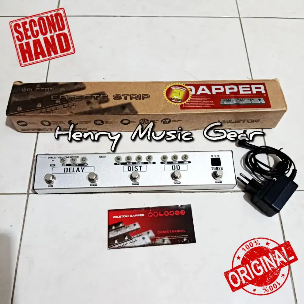 Valeton Dapper VES-1 Effects Strip Secondhand Fullset