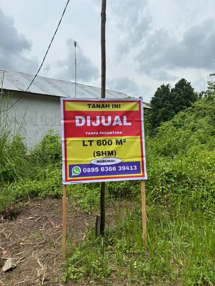 DIJUAL TANAH TANPA PERANTARA 600M2 (2 KAVLING)