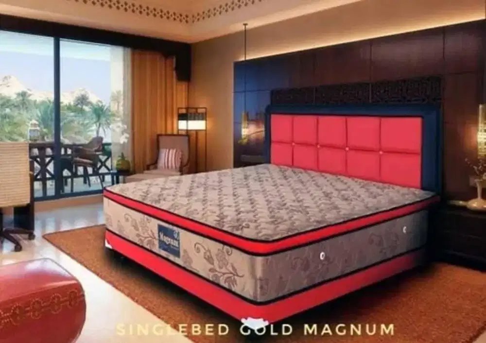 Single Bed Gold Magnum Garansi 15 Tahun