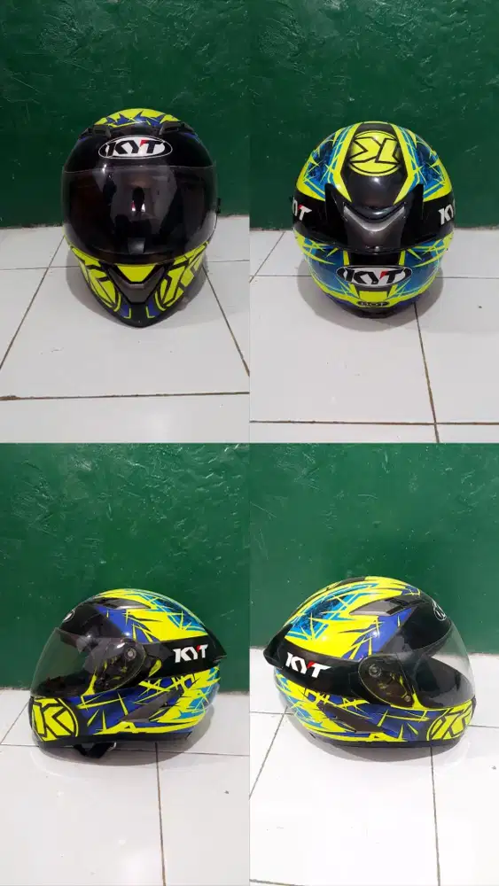 Helm KYT Falcon spike yellow
