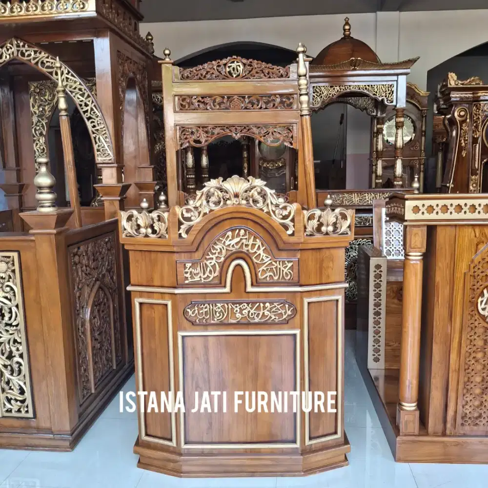 Mimbar masjid khutbah podium