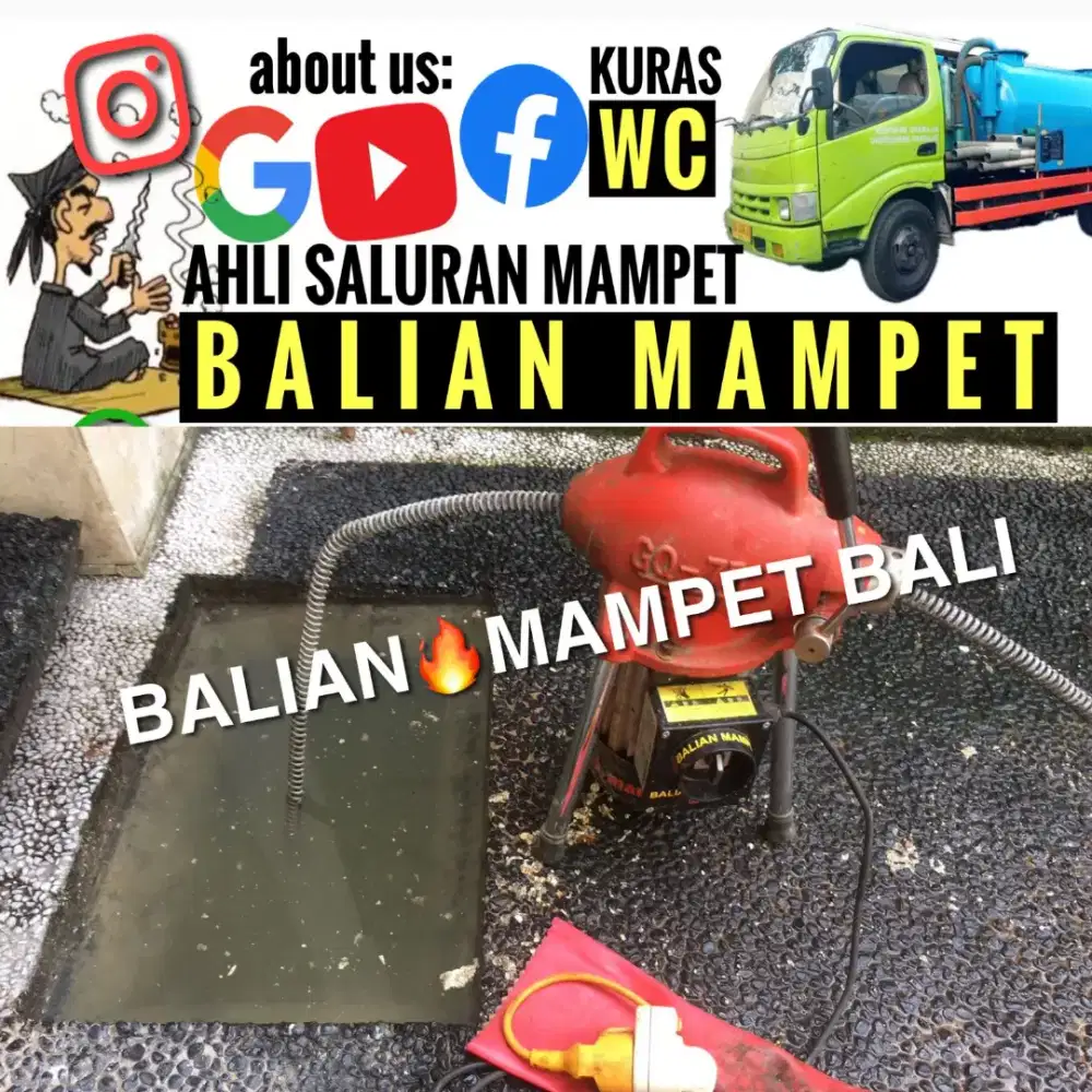 TUKANG AHLI MAMPET & SEDOT WC KURAS LIMBAH DI BALI