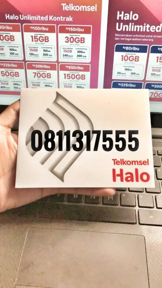 TELKOMSEL HALO 10 DIGIT PASCABAYAR TRIPLE 5