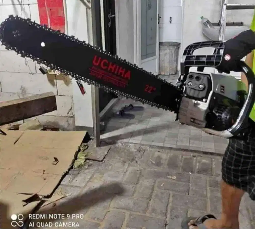 BARU Mesin Chain saw 22inc 2tak 60CC PRO JAPAN Gergaji kayu Fulset.