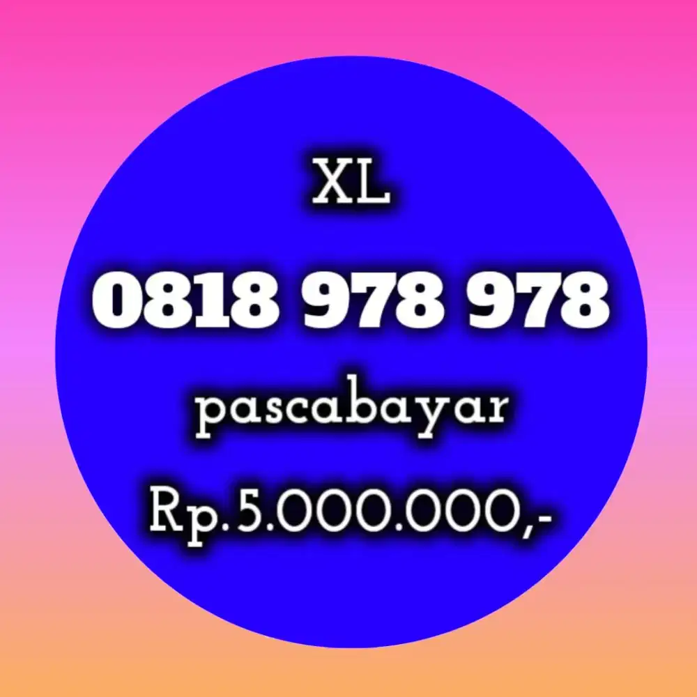 NOMOR CANTIK XL 978 978
