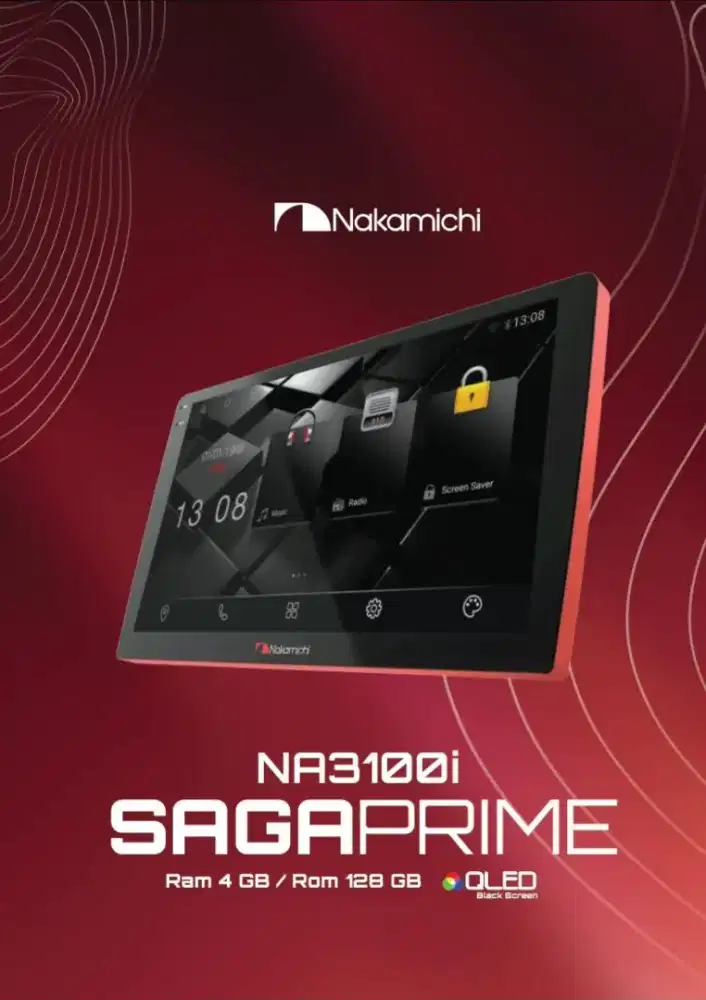 Hu android 9 dan 10inch nakamichi saga prime 4/128