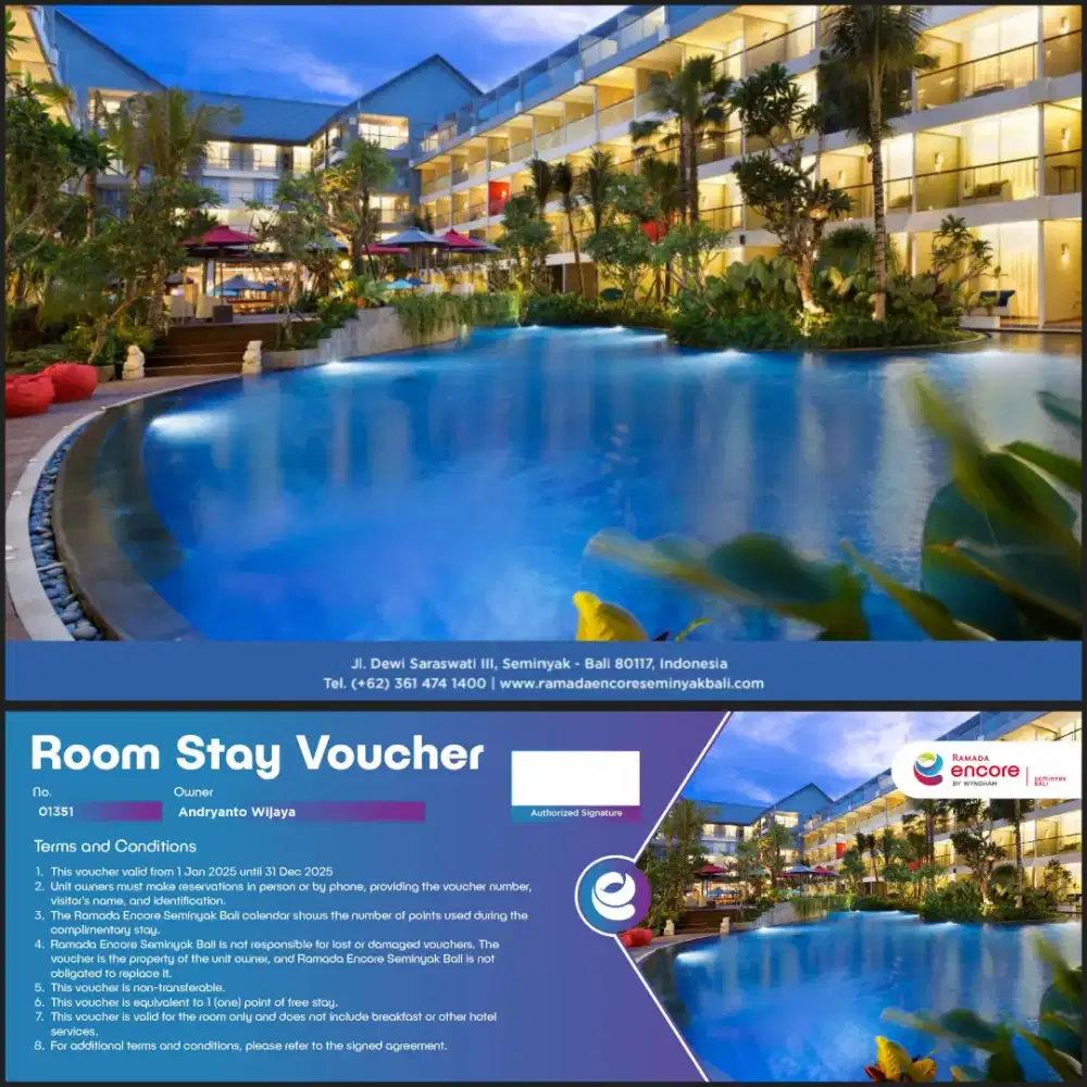 VOUCHER HOTEL RAMADA ENCORE SEMINYAK BALI TERMURAH